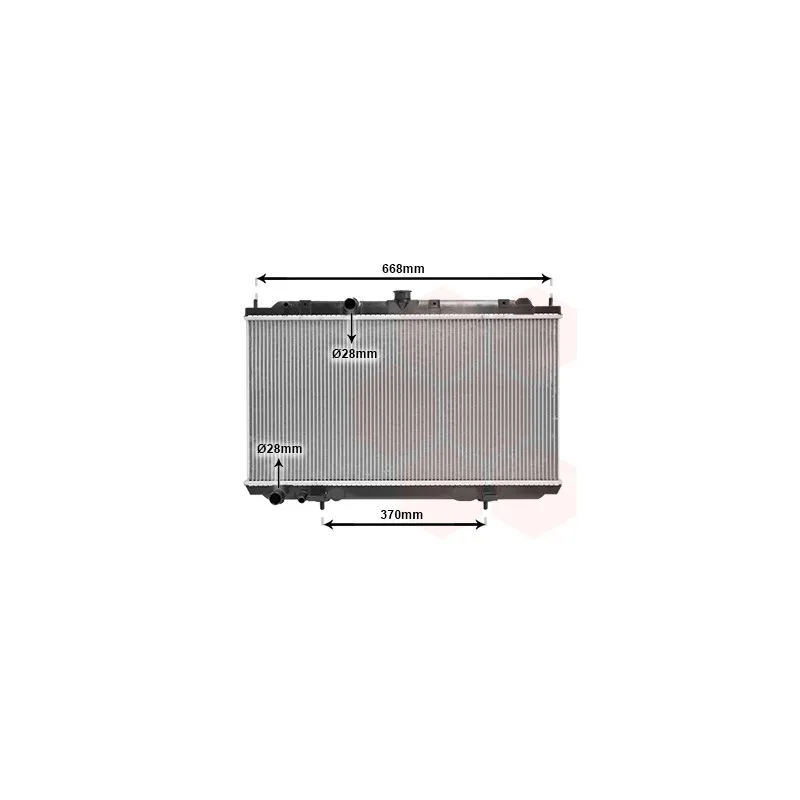 Radiateur, refroidissement du moteur VAN WEZEL 13002237