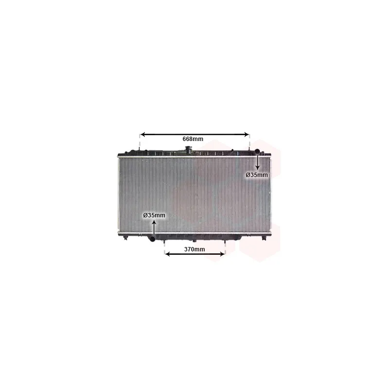 Radiateur, refroidissement du moteur VAN WEZEL 13002246