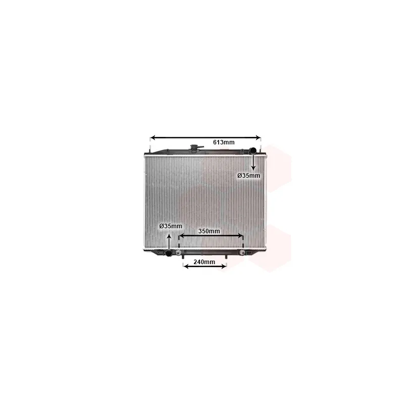 Radiateur, refroidissement du moteur VAN WEZEL 13002262