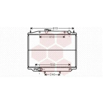 Radiateur, refroidissement du moteur VAN WEZEL 13002265