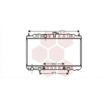 Radiateur, refroidissement du moteur VAN WEZEL 13002289