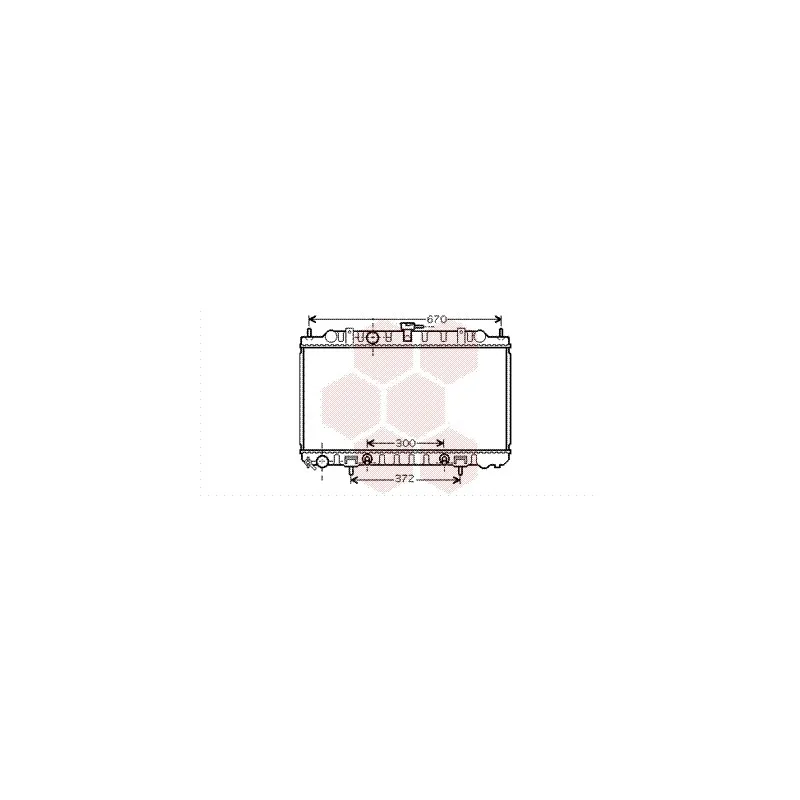 Radiateur, refroidissement du moteur VAN WEZEL 13002289