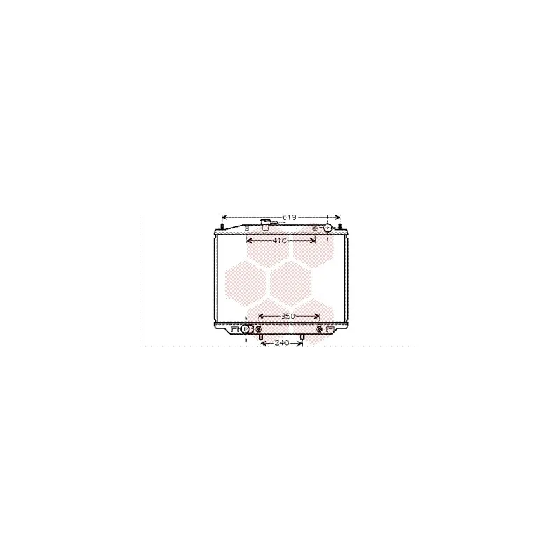 Radiateur, refroidissement du moteur VAN WEZEL 13002303
