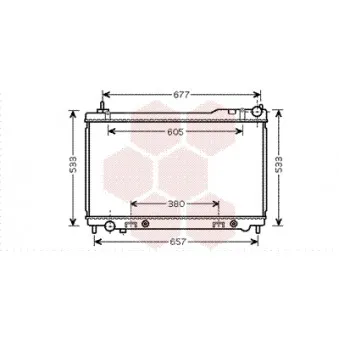 Radiateur, refroidissement du moteur VAN WEZEL 13002305