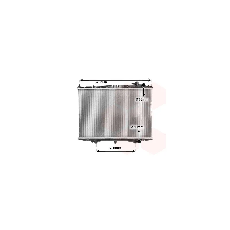Radiateur, refroidissement du moteur VAN WEZEL 13002308