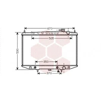 Radiateur, refroidissement du moteur VAN WEZEL 13002309