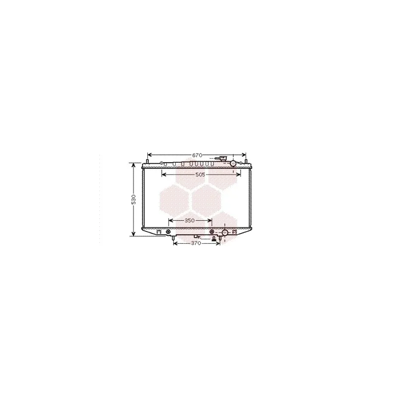 Radiateur, refroidissement du moteur VAN WEZEL 13002309