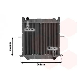 Radiateur, refroidissement du moteur VAN WEZEL 13002312