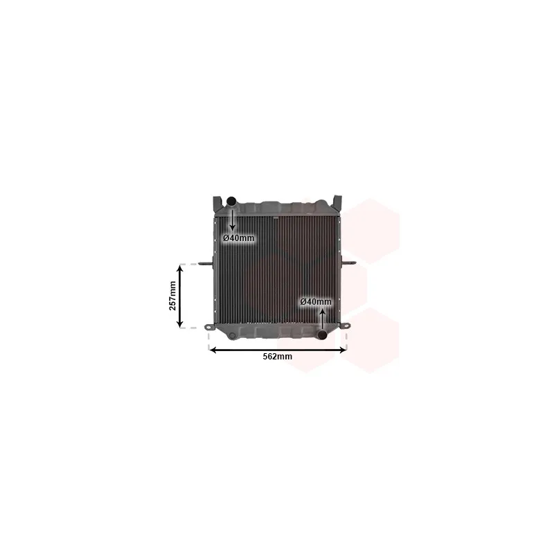Radiateur, refroidissement du moteur VAN WEZEL 13002312