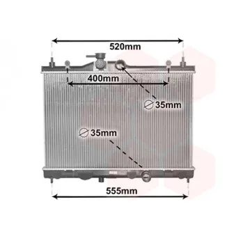 Radiateur, refroidissement du moteur VAN WEZEL