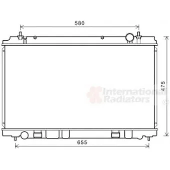 Radiateur, refroidissement du moteur VAN WEZEL 13002400
