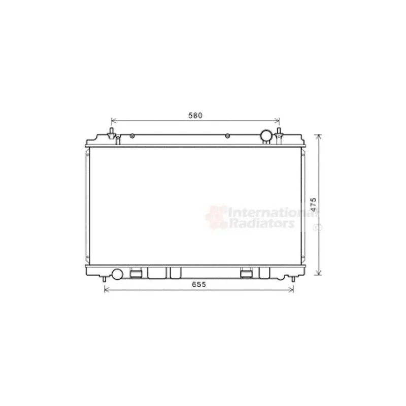 Radiateur, refroidissement du moteur VAN WEZEL 13002400