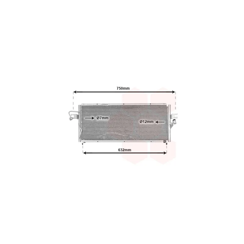 Condenseur, climatisation VAN WEZEL 13005164