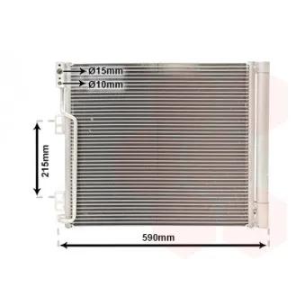 Condenseur, climatisation VAN WEZEL 13005355