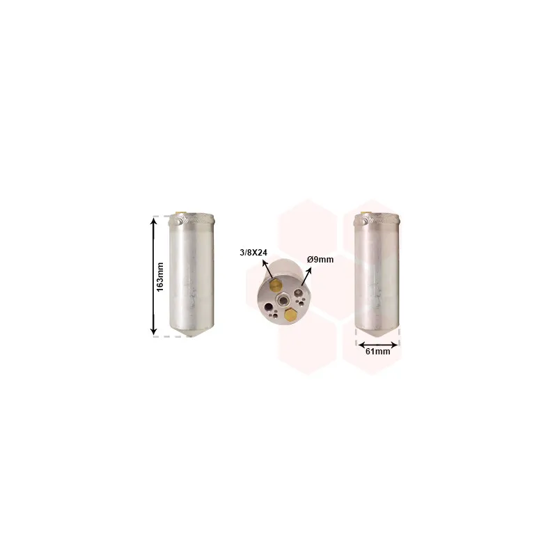 Filtre déshydratant, climatisation VAN WEZEL 1300D037