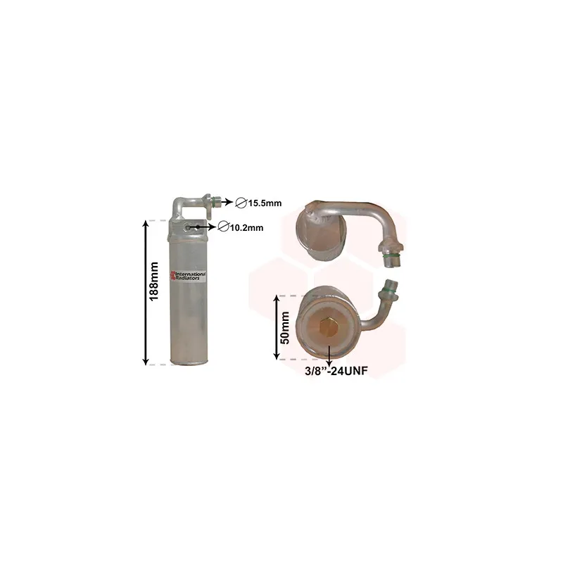Filtre déshydratant, climatisation VAN WEZEL 1300D282