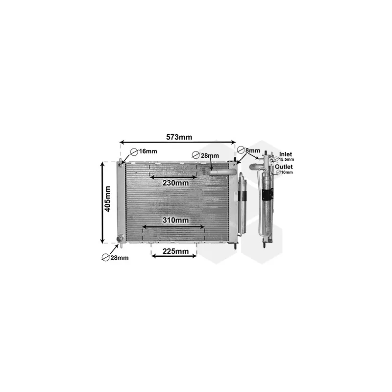 Module de refroidissement VAN WEZEL 1300M370