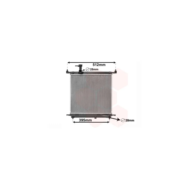 Radiateur, refroidissement du moteur VAN WEZEL 13012706