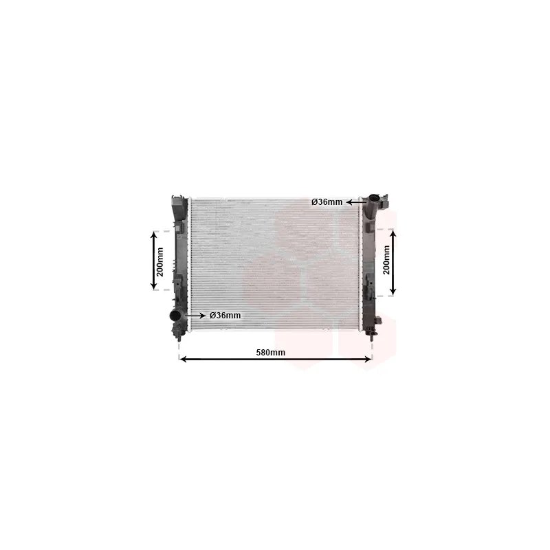 Radiateur, refroidissement du moteur VAN WEZEL 13012714