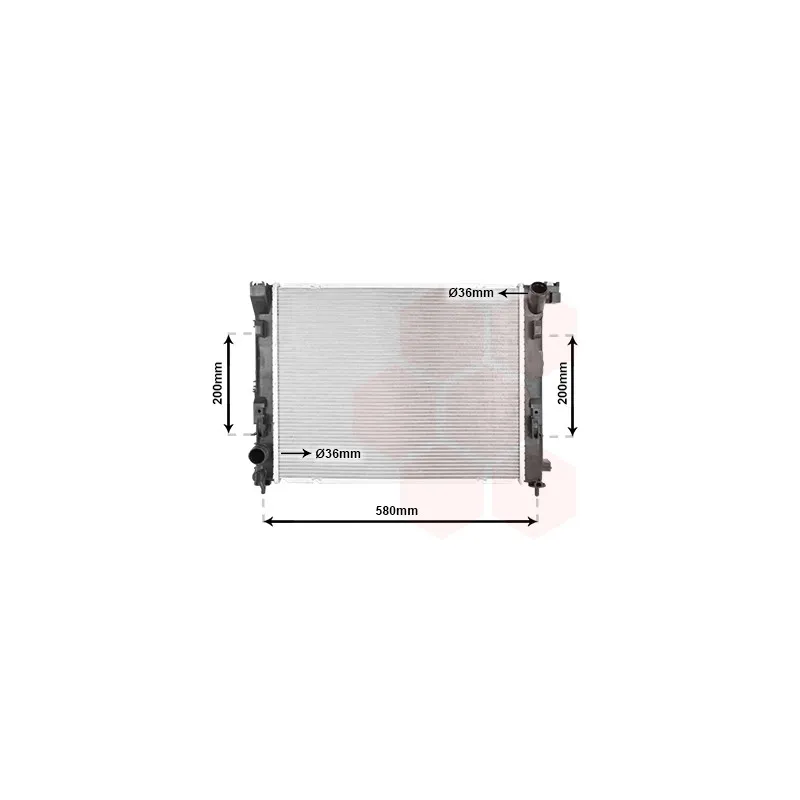 Radiateur, refroidissement du moteur VAN WEZEL 13012715