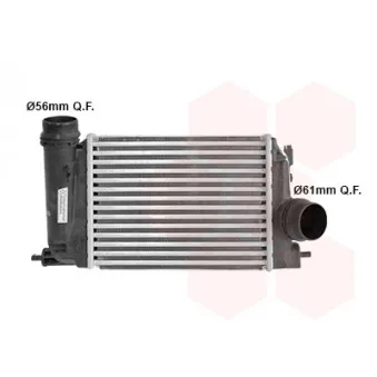 Intercooler, échangeur VAN WEZEL 13014704
