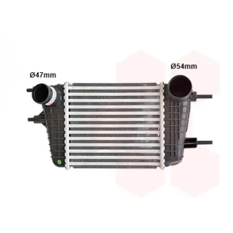 Intercooler, échangeur VAN WEZEL 13014716