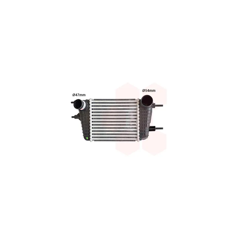 Intercooler, échangeur VAN WEZEL 13014716