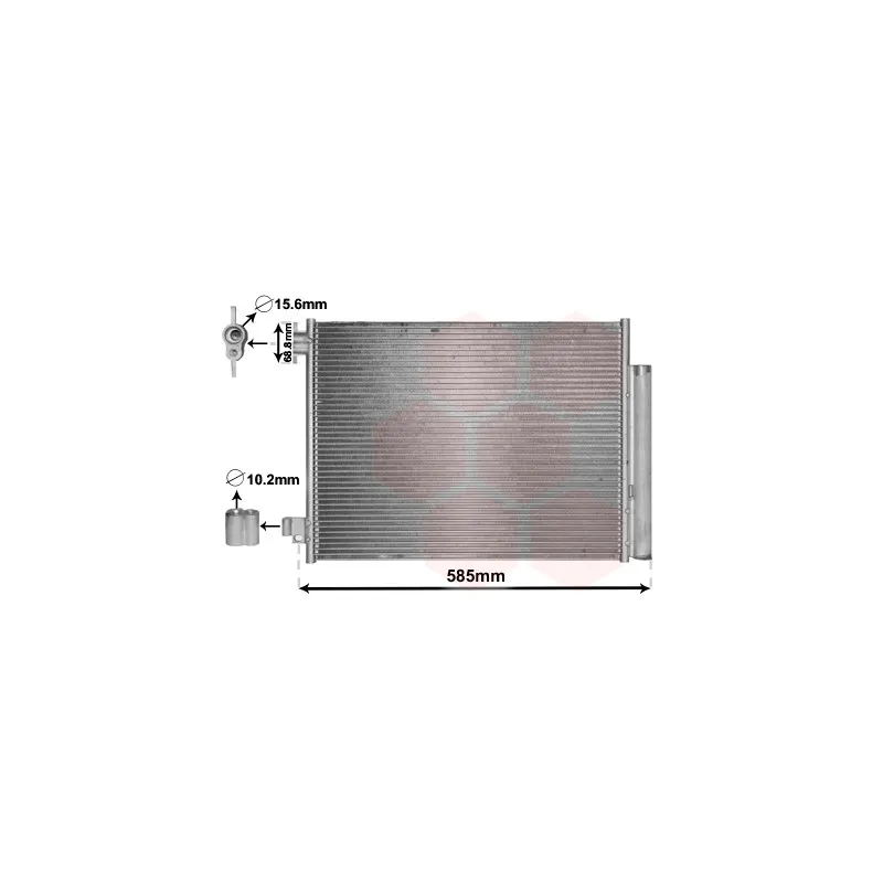 Condenseur, climatisation VAN WEZEL 15005011