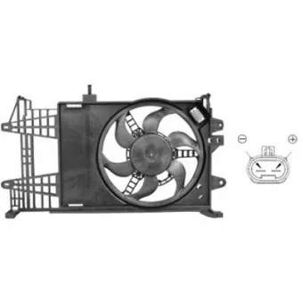 Ventilateur, refroidissement du moteur VAN WEZEL 1620751