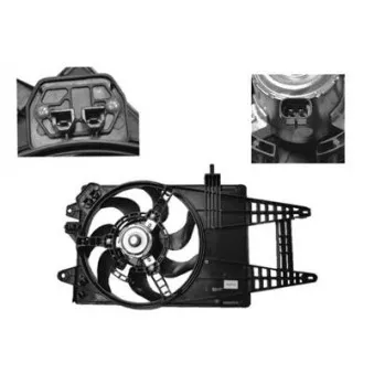 Ventilateur, refroidissement du moteur VAN WEZEL 1622745