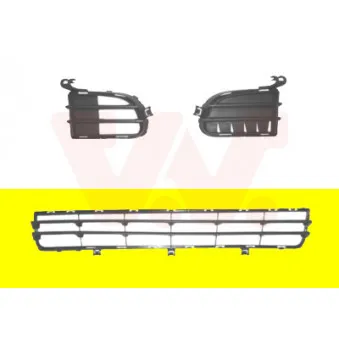 Grille de ventilation, pare-chocs VAN WEZEL 1623590