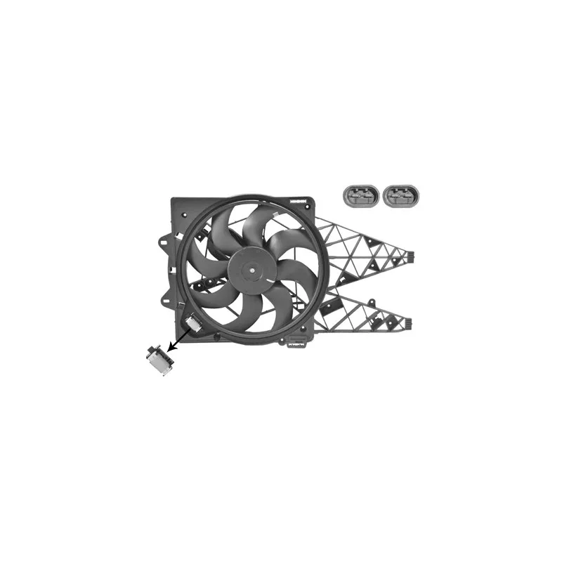 Ventilateur, refroidissement du moteur VAN WEZEL 1638746