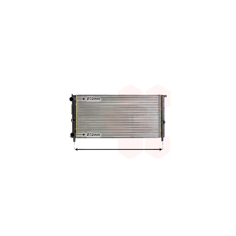 Radiateur, refroidissement du moteur VAN WEZEL 17002058