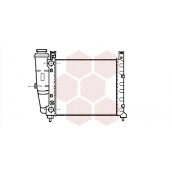 Radiateur, refroidissement du moteur VAN WEZEL 17002059