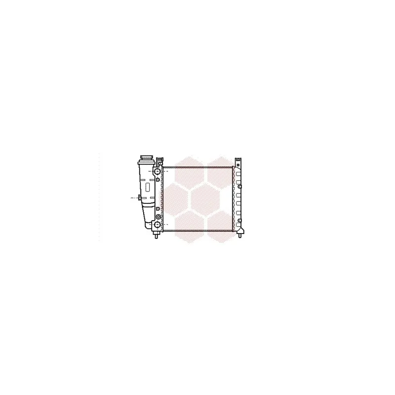 Radiateur, refroidissement du moteur VAN WEZEL 17002059
