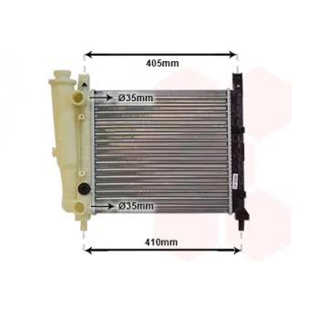 Radiateur, refroidissement du moteur VAN WEZEL 17002076