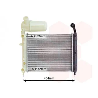 Radiateur, refroidissement du moteur VAN WEZEL 17002100