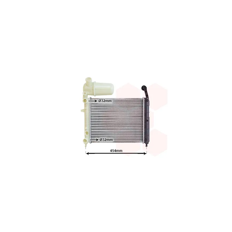 Radiateur, refroidissement du moteur VAN WEZEL 17002100