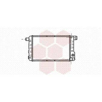 Radiateur, refroidissement du moteur VAN WEZEL 17002132