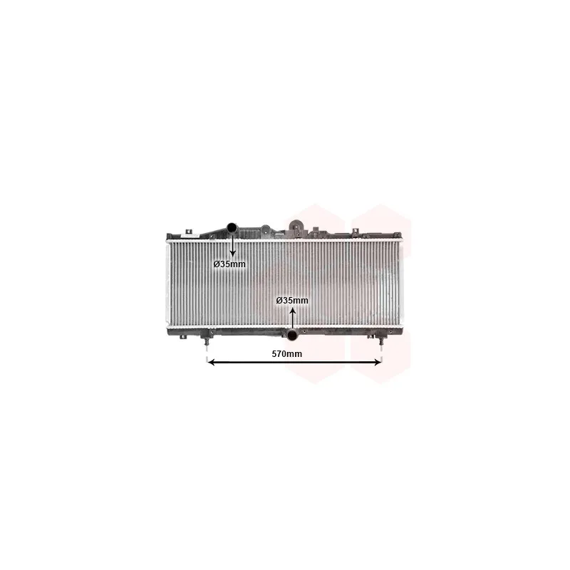 Radiateur, refroidissement du moteur VAN WEZEL 17002166