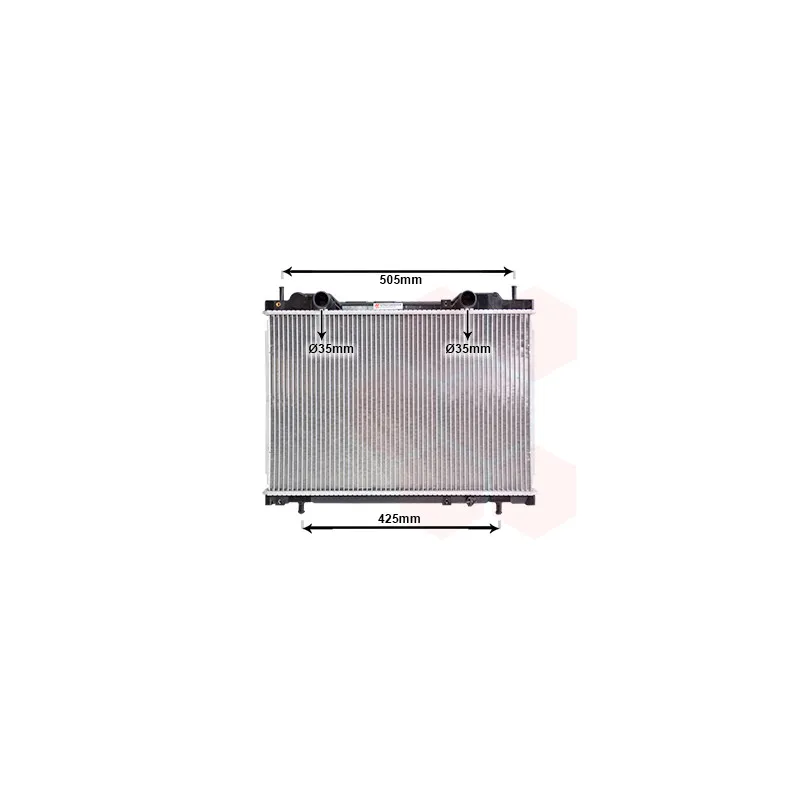 Radiateur, refroidissement du moteur VAN WEZEL 17002167