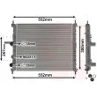 Radiateur, refroidissement du moteur VAN WEZEL 17002182 - Visuel 1