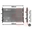 Radiateur, refroidissement du moteur VAN WEZEL 17002188 - Visuel 1