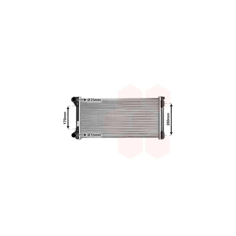 Radiateur, refroidissement du moteur VAN WEZEL 17002210