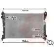 Radiateur, refroidissement du moteur VAN WEZEL 17002312 - Visuel 1