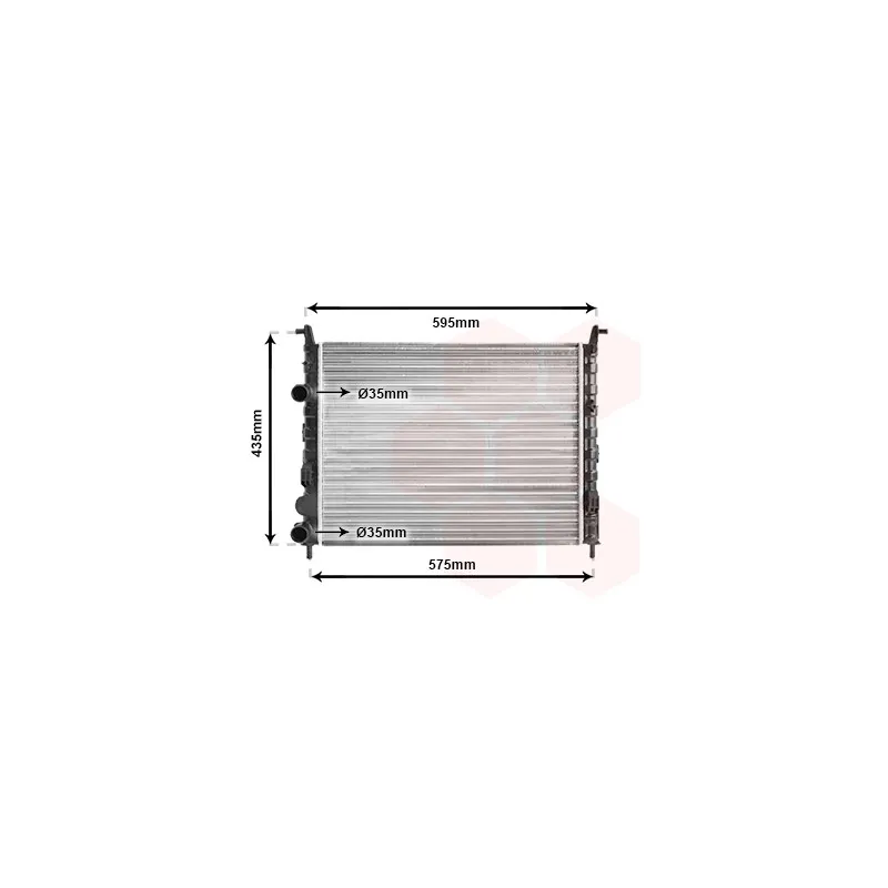 Radiateur, refroidissement du moteur VAN WEZEL 17002316