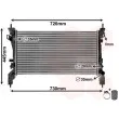 Radiateur, refroidissement du moteur VAN WEZEL 17002385 - Visuel 1
