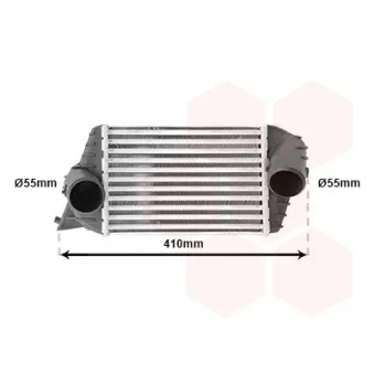 Intercooler, échangeur VAN WEZEL 17004252