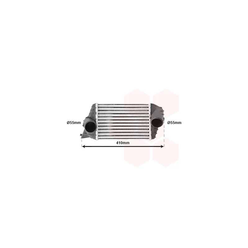 Intercooler, échangeur VAN WEZEL 17004252