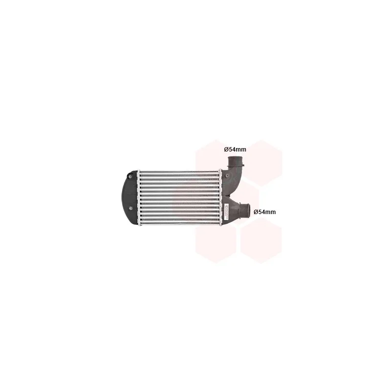 Intercooler, échangeur VAN WEZEL 17004269